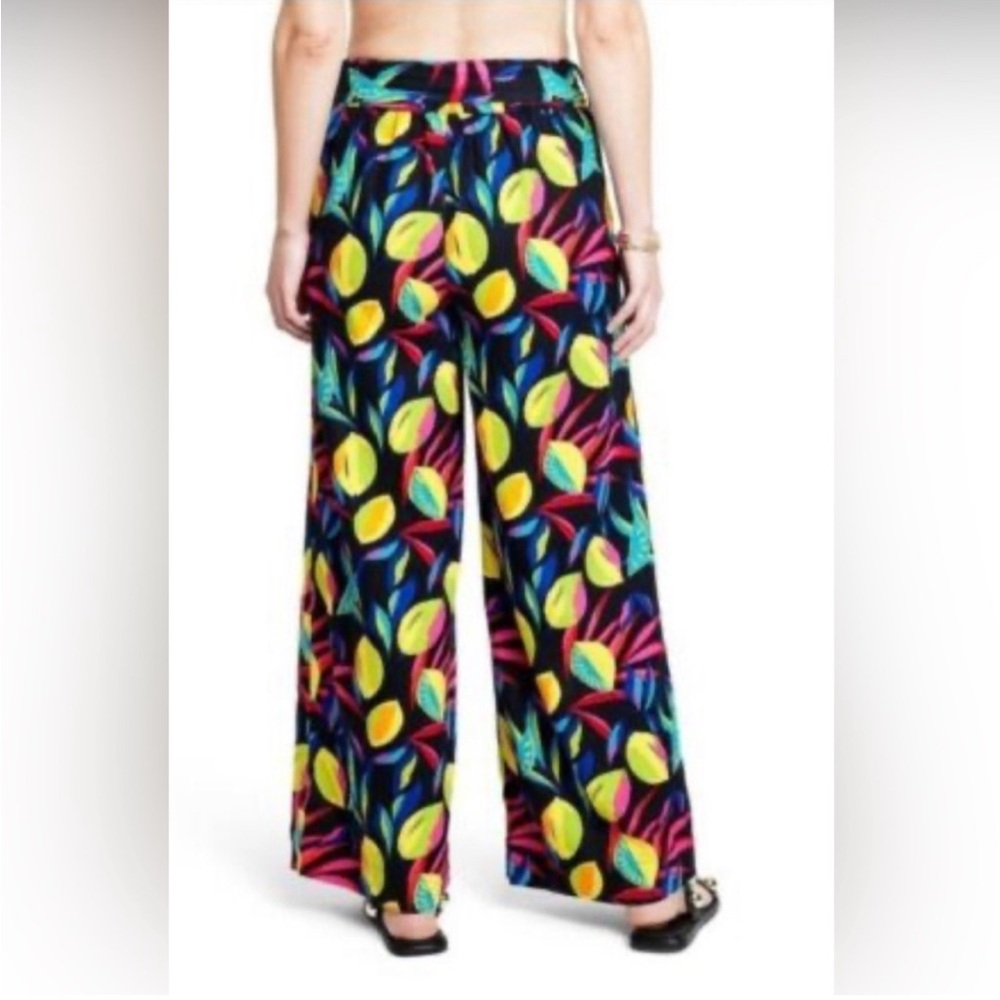 Tabitha Brown for Target Multicolor Leaf Print Wide Leg Pants